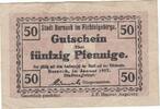 Deutschland Deutsches Reich 50 Pfennig Notgeld Notgeldschein Berneck im Fichtelgebirge Bayern -