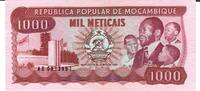Mozambique 1000 Mil Meticais Banknote Geldschein -