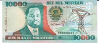 Mozambique 10000 Dez Mil Meticais Banknote Geldschein -