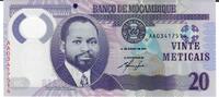 Mozambique 20 Vinte Meticais Banknote Geldschein -