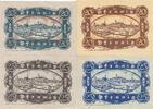 Deutschland Deutsches Reich 20 25 Pfennig, 4 Scheine Notgeld Notgeldschein Dillingen Bayern -