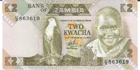 Sambia 2 Kwacha Banknote Geldschein -