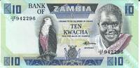 Sambia 10 Kwacha Banknote Geldschein -