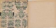 Deutschland Deutsches Reich Lebensmittelkarte Stadt Fürth Kinderkarte 1919 Bayern -