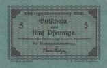 Deutschland Deutsches Reich 5 Pfennig Notgeld Notgeldschein Ettal Bayern Klostergutsverwaltung -