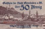 Deutschland Deutsches Reich 50 Pfennig Notgeld Notgeldschein Gemünden Bayern -