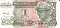 Zaire 1 Likuta Banknote Geldschein -