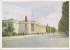 Deutschland Deutsches Reich AK Ansichtskarte Ganzsache Propagandakarte Haus der Deusctehn Kunst, München , gelaufen -