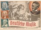 Deutschland Drittes Reich AK Ansichtskarte Ganzsache Propagandakarte Deutsche Musik Olympia=Postwertzeichen=Ausstellung Dresden 1.-16.August 1936 -