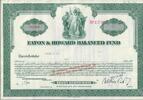 USA 10 Shares Eaton & Howard Balanced Fund 1961, Aktie Wertpapier -
