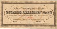 Deutschland Deutsches Reich 20 Millionen Mark Notgeldschein Notgeld Stadt Ludwigshafen am Rhein, Rheinland-Pfalz -