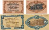 Deutschland Deutsches Reich 5 und 20 Mark , 2 Scheine Notgeldschein Notgeld Stadt Zweibrücken, Rheinland-Pfalz -
