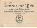 Deutschland Deutsches Reich 10 Mark Notgeldschein Waldenburg Niederschlesischer Knappschaftsverein Niederschlesien -
