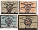 Deutsches Reich Deutschland 25 50 Pfennig , 4 Scheine Notgeld Notgeldschein MAINBERNHEIM Bayern -