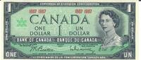 1 Dollar 1967 Kanada Banknote Geldschein unc