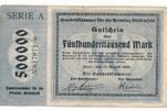 Deutschland Deutsches Reich 500 Tausend Mark Notgeldschein Notgeld Handelskammer Birkenfeld Oldenburg Niedersachsen -