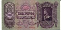 Ungarn 100 Pengö Banknote Geldschein -