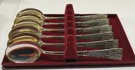 Besteck Silberbesteck 830er Silber 6x Kaffeelöffel mit Gravur -