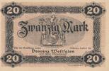 Deutschland Deutsches Reich 20 Mark Notgeldschein Notgeld Münster Provinz Westfalen -