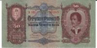Ungarn 50 Pengö Banknote Geldschein -