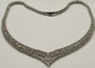 925er Silberkette Schöne Silber Kette 835er Silbercollier Collier, zirkonia -