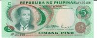 Philippinnen 5 Piso Banknote Geldschein -