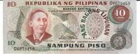 Philippinnen 10 Piso Banknote Geldschein -