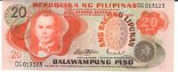 Philippinnen 20 Piso Banknote Geldschein -