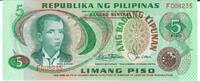 Philippinnen 5 Piso Banknote Geldschein -