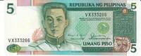 Philippinnen 5 Piso Banknote Geldschein -