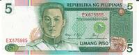 Philippinnen 5 Piso Banknote Geldschein -