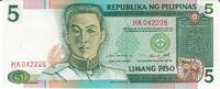Philippinnen 5 Piso Banknote Geldschein -