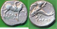 Griechische Münzen Didrachme Kalabrien Tarent -