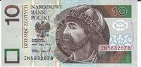 Polen 10 Zloty Banknote Geldscheine -