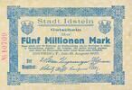Deutschland Deutsches Reich 5 Millionen Mark Notgeldschein Notgeld Idstein, Hessen-Nassau -