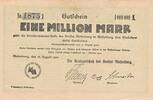 Deutschland Deutsches Reich 1 Million Mark Notgeldschein Notgeld Westerburg, Hessen-Nassau -