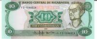 Nicaragua 10 Cordobas Banknote Geldscheine -