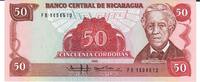 Nicaragua 50 Cordobas Banknote Geldscheine -