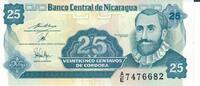 Nicaragua 25 ordobas Banknote Geldscheine -