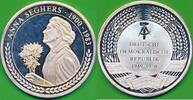 Deutschland DDR Medaille Silbermedaille 999er Silber Anna Seghers 1900-1983, deutsche Schriftstellerin mit Zertifikat -
