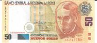 Peru 50 Nuevos Soles Banknote Geldscheine -