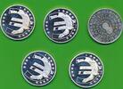 Europäische Union Moderne Medaillen Auf die Einführung des Euro, 5 Stück -