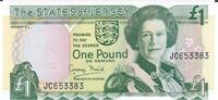Jersey 1 Pound Banknote Geldscheine -