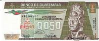 Guatemala 1/2 Quetzal Banknote Geldscheine -