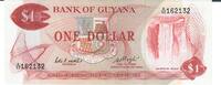 Guyana 1 Dollar Banknote Geldscheine -
