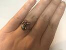 Silberring mit Amethyst 925er Sterling Silber Ringgröße 57 -