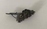 Antike Brosche Rosenblüten Länge ca. 4,5 cm -