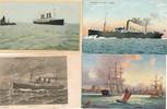 4 Ak Schiffe um 1910 -