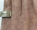 Silberring mit Perlmutt 925er Sterling Silber Ringgröße 53 -