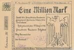 Deutschland Deutsches Reich 1 Million Mark Notgeld Schleswig-Holstein, Helgoland Preussische Baukasse -